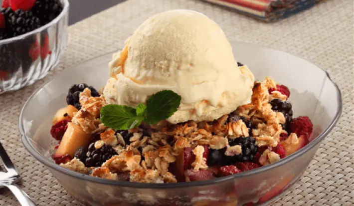 Receta de cumble de frutos rojos